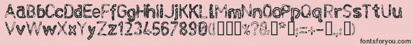 Infektce Font – Black Fonts on Pink Background