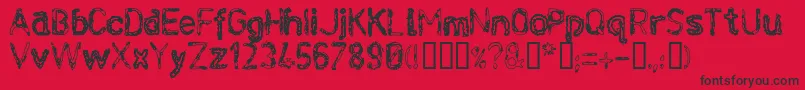 Infektce Font – Black Fonts on Red Background