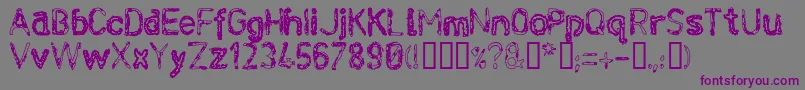 Infektce Font – Purple Fonts on Gray Background