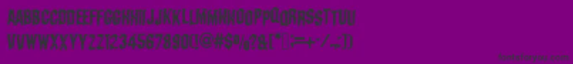 DarksCfMachine-fontti – mustat fontit violetilla taustalla