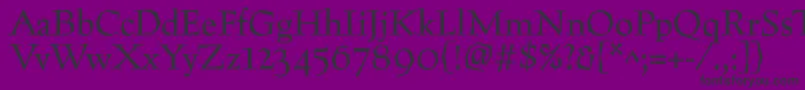 Preissigtext Font – Black Fonts on Purple Background