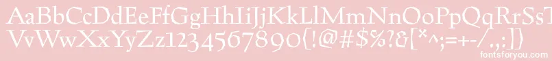 Preissigtext Font – White Fonts on Pink Background