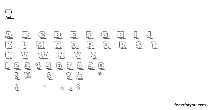 Schriftart Toyland – Alphabet, Zahlen, spezielle Symbole
