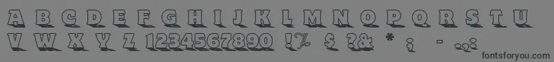 Toyland Font – Black Fonts on Gray Background