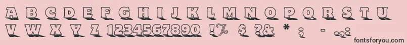 Toyland Font – Black Fonts on Pink Background