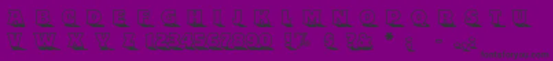 Toyland Font – Black Fonts on Purple Background