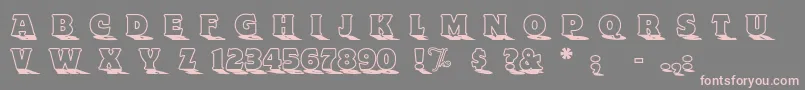 Toyland Font – Pink Fonts on Gray Background