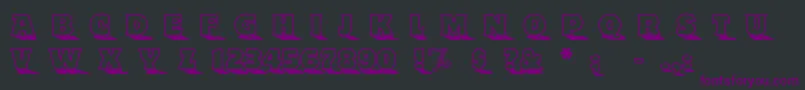 Toyland Font – Purple Fonts on Black Background