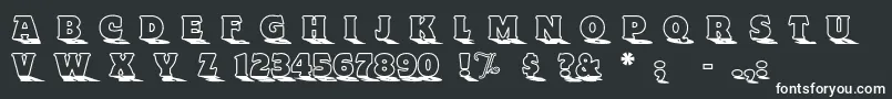 Toyland Font – White Fonts on Black Background