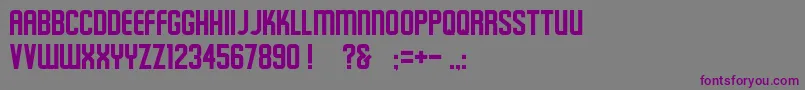 Шрифт Schluber – фиолетовые шрифты на сером фоне