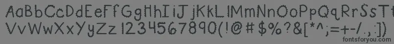 fuente Kbturninggears – Fuentes Negras Sobre Fondo Gris