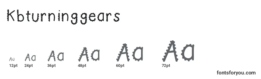 Размеры шрифта Kbturninggears