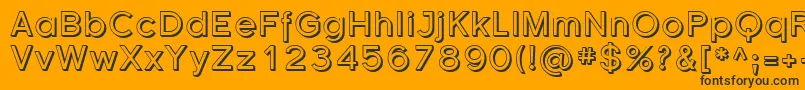 Sfflorencesansshaded Font – Black Fonts on Orange Background