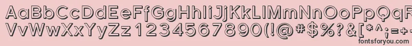 Sfflorencesansshaded Font – Black Fonts on Pink Background