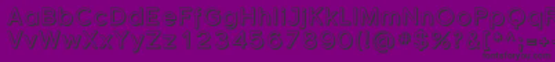 Sfflorencesansshaded-Schriftart – Schwarze Schriften auf violettem Hintergrund