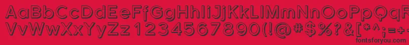 Sfflorencesansshaded Font – Black Fonts on Red Background
