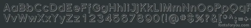 Sfflorencesansshaded Font – Gray Fonts on Black Background