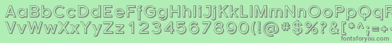 Sfflorencesansshaded Font – Gray Fonts on Green Background