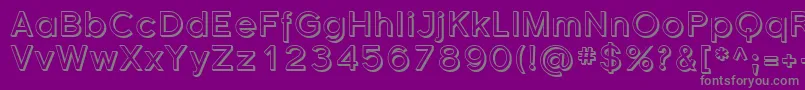 Sfflorencesansshaded Font – Gray Fonts on Purple Background