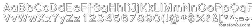 Sfflorencesansshaded-fontti – harmaat kirjasimet valkoisella taustalla
