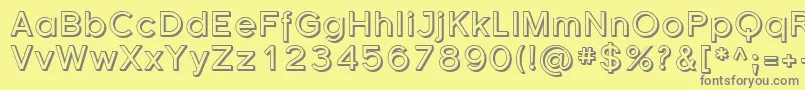 Sfflorencesansshaded Font – Gray Fonts on Yellow Background