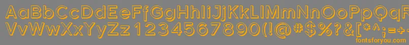 Sfflorencesansshaded Font – Orange Fonts on Gray Background