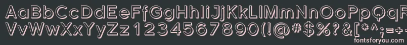 Sfflorencesansshaded Font – Pink Fonts on Black Background