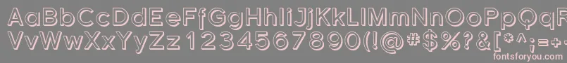Sfflorencesansshaded Font – Pink Fonts on Gray Background
