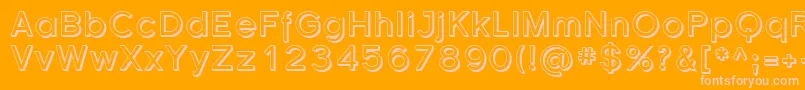 Sfflorencesansshaded Font – Pink Fonts on Orange Background