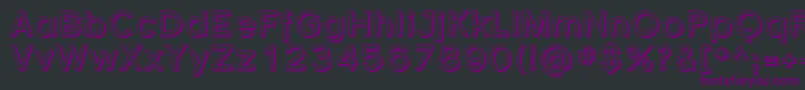 Sfflorencesansshaded Font – Purple Fonts on Black Background