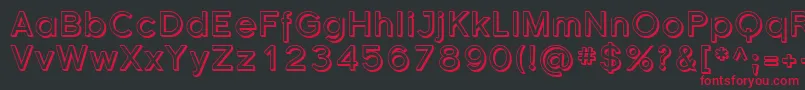 Sfflorencesansshaded Font – Red Fonts on Black Background