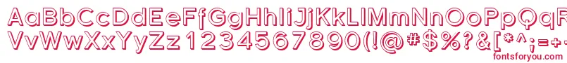 Sfflorencesansshaded Font – Red Fonts on White Background