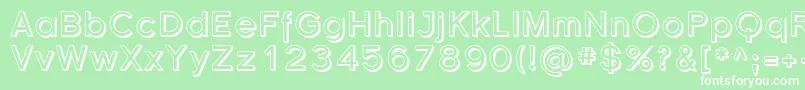 Sfflorencesansshaded Font – White Fonts on Green Background