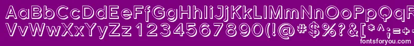 Sfflorencesansshaded Font – White Fonts on Purple Background