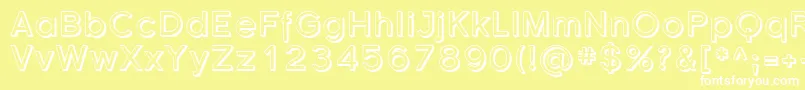 Sfflorencesansshaded Font – White Fonts on Yellow Background