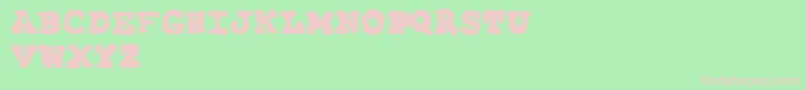 Шрифт FarAwaySoClose – розовые шрифты на зелёном фоне