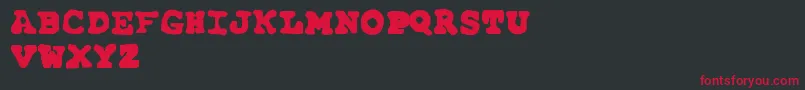 FarAwaySoClose Font – Red Fonts on Black Background