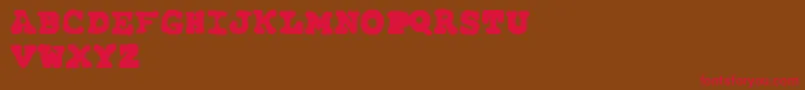 FarAwaySoClose Font – Red Fonts on Brown Background