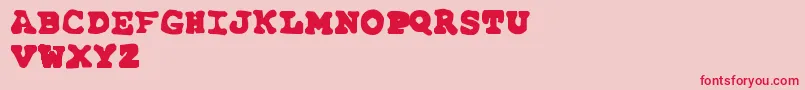 FarAwaySoClose Font – Red Fonts on Pink Background