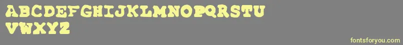 FarAwaySoClose Font – Yellow Fonts on Gray Background