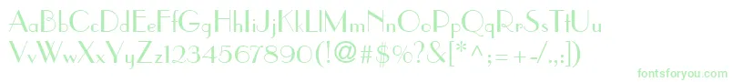 ParisianLt Font – Green Fonts on White Background