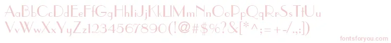 ParisianLt Font – Pink Fonts on White Background