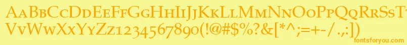Подробнее о шрифте CriteriaOldstyleSsiSmallCaps Шрифт CriteriaOldstyleSsiSmallCaps – оранжевые шрифты на жёлтом фоне