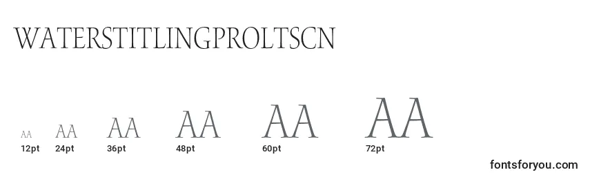 WaterstitlingproLtscn Font Sizes
