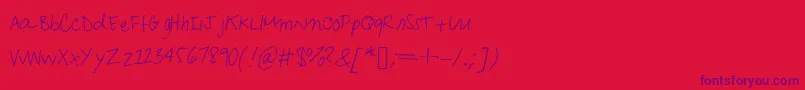 fuente KafeisCafРІ – Fuentes Moradas Sobre Fondo Rojo