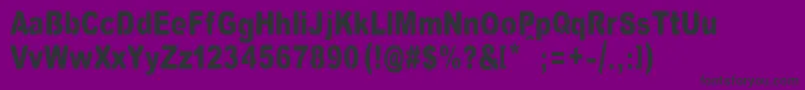 Vinylcuts Font – Black Fonts on Purple Background