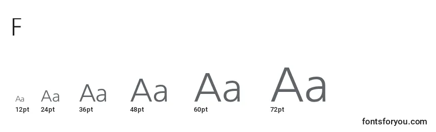 FreesetRegular Font Sizes