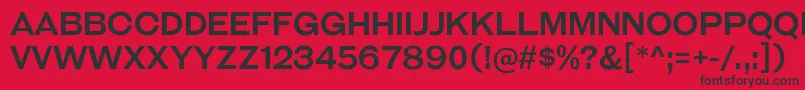 GalderglynnTitlingRg Font – Black Fonts on Red Background
