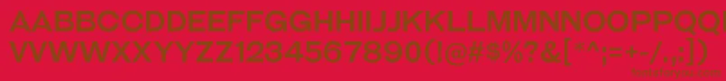GalderglynnTitlingRg Font – Brown Fonts on Red Background
