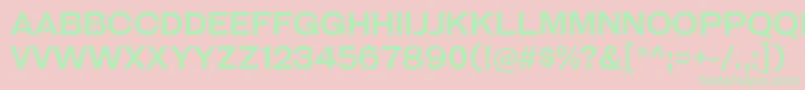 GalderglynnTitlingRg Font – Green Fonts on Pink Background